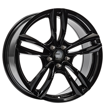 2DRV, WH29, 7,5x17 ET54 5x112 66,7, schwarz glanz lackiert