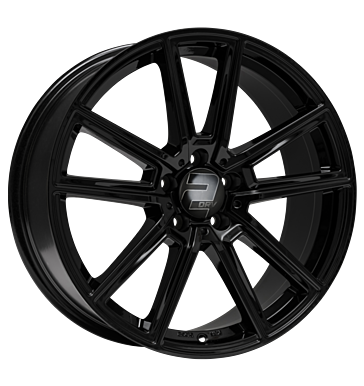 2DRV, WH30, 8x18 ET45 5x112 66,6, schwarz glanz lackiert