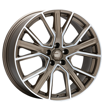 2DRV, WH34, 8,5x20 ET21 5x112 66,6, bronze matt hochglanzpoliert