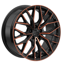 2DRV, WH37, 8x18 ET48 5x112 66,6, Schwarz Kupfer hochglanzpoliert