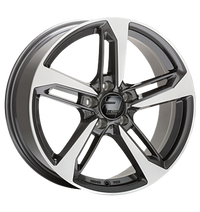 2DRV, WH36, 8x18 ET48 5x112 66,6, dark gunmetal hochglanzpoliert