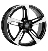 2DRV, WH36, 8x18 ET40 5x112 66,6, schwarz hochglanzpoliert