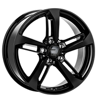 2DRV, WH36, 8x18 ET40 5x112 66,6, schwarz glänzend lackiert