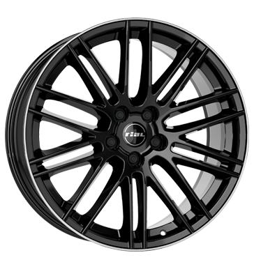 Rial, KiboX, 9x20 ET43 5x112 66,5, diamant-schwarz hornpoliert