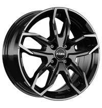 Rial, Lucca, 6,5x16 ET32 4x108 65,1, diamant-schwarz frontpoliert