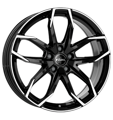 Rial, Lucca, 8x18 ET50 5x114,3 67,1, diamant-schwarz frontpoliert