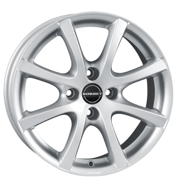 Borbet, LV4, 5,5x15 ET40 4x100 64, crystal silver