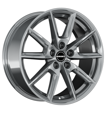 Borbet, LX18, 8x18 ET48 5x112 66,6, grey glossy