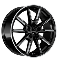 Borbet, LX19, 8x19 ET45 5x114,3 72,5, black matt silver spoke rim