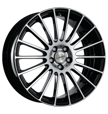 Avus, AC-M03, 7,5x18 ET35 5x112 66,6, black polished