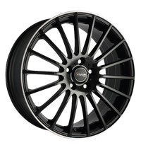Avus, AC-M03, 7,5x18 ET25 4x108 65,1, black polish lip