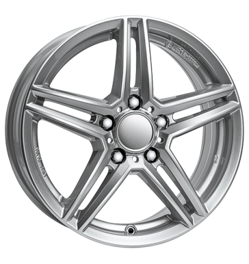 Rial, M10X, 8,5x19 ET47,5 5x112 66,5, polar-silber