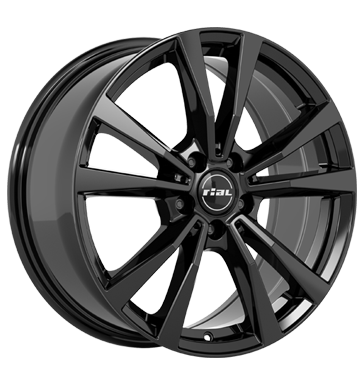 Rial, M12, 8x18 ET43 5x112 66,5, diamant-schwarz