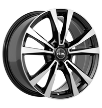 Rial, M12X, 9x20 ET33 5x112 66,5, diamant-schwarz-frontpoliert