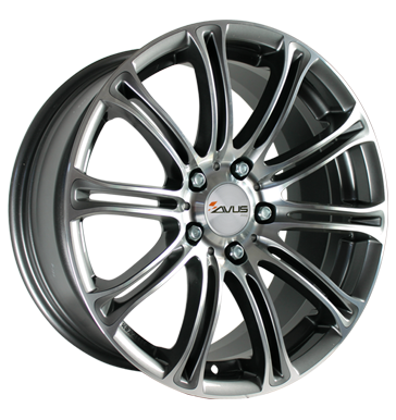 Avus, AC-MB1, 8,5x20 ET35 5x120 72,6, anthracite polished