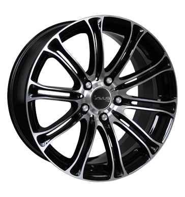 Avus, AC-MB1, 9,5x20 ET37 5x120 72,6, black polished