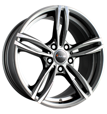 Avus, AC-MB3, 8,5x19 ET35 5x120 72,6, anthracite polished