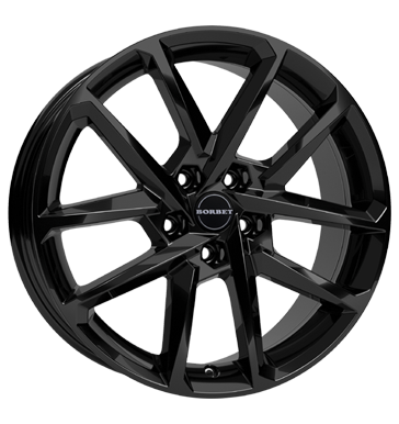Borbet, N, 8x18 ET49 5x112 66,5, black glossy