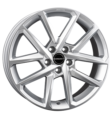 Borbet, N, 7,5x18 ET40 5x112 66,5, crystal silver