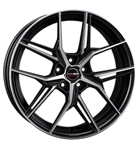 Borbet, QX, 8,5x20 ET45 5x112 66,5, black polished matt