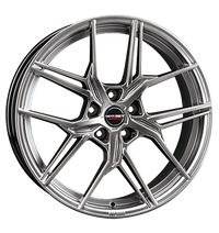 Borbet, QX, 8x19 ET44 5x112 57,1, hyper black silver