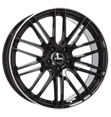 Rial, Kibo, 8,5x20 ET45 5x114,3 70,1, diamant-schwarz hornpoliert