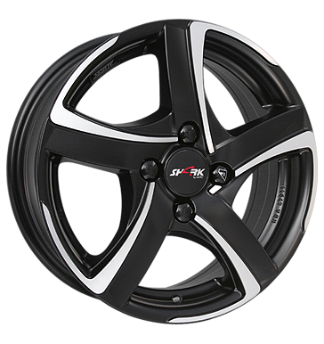Alutec, Shark, 7x17 ET45 4x108 63,4, racing-schwarz frontpoliert
