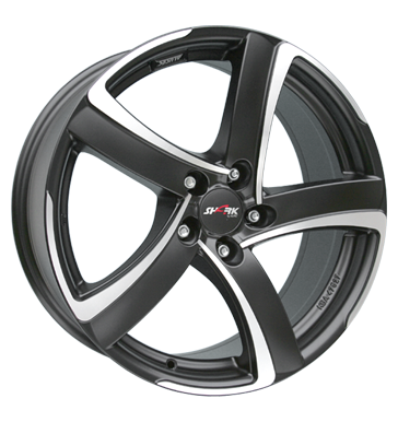 Alutec, Shark, 7,5x17 ET48 5x100 57,1, racing-schwarz frontpoliert