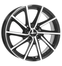 Alutec, Singa, 7x17 ET25 4x108 65,1, diamant-schwarz frontpoliert