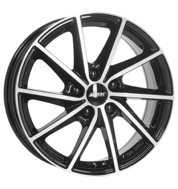 Alutec, Singa, 7x17 ET48,5 5x114,3 67,1, diamant-schwarz frontpoliert