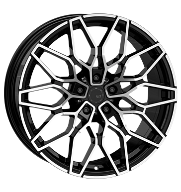 SX-Wheels, SX1, 8x18 ET30 5x112 72,6, glossy black machined