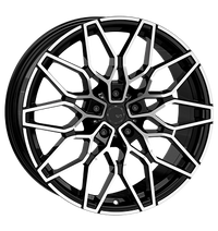 SX-Wheels, SX1, 8,5x19 ET30 5x112 72,6, glossy black machined