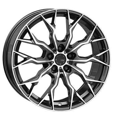 SX-Wheels, SX2, 8,5x19 ET35 5x120 72,6, Gunmetal glossy machined