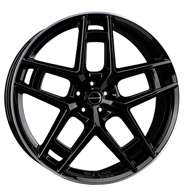 Borbet, TF, 10,5x24 ET34 5x120 72,5, black rim polished glossy