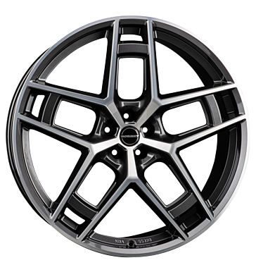 Borbet, TF, 10,5x24 ET25 5x130 84,1, graphite polished glossy