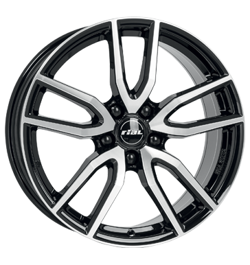 Rial, Torino, 6,5x16 ET47 5x100 57,1, diamant-schwarz frontpoliert