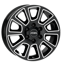 Rial, Transporter 2, 7,5x18 ET47 6x130 84,1, diamant-schwarz frontpoliert