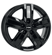 Rial, Transporter, 6,5x16 ET66 5x130 78,1, schwarz glänzend