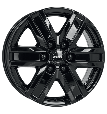 Rial, Transporter, 6,5x16 ET50 6x120 74,6, schwarz glänzend