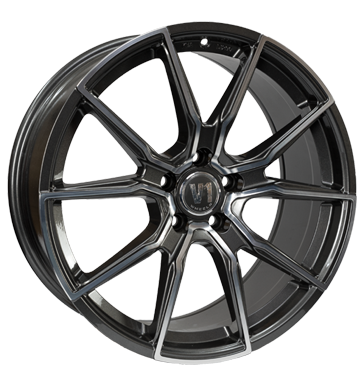 V1 Wheels, V1, 8x18 ET45 5x120 72,6, daytona grau hochglanzpoliert
