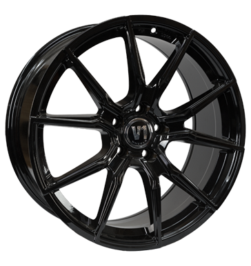 V1 Wheels, V1, 8,5x19 ET45 5x120 72,6, schwarz glänzend lackiert