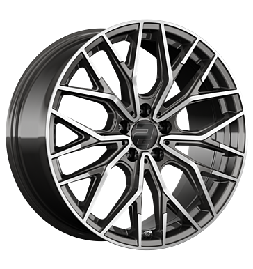 2DRV, WH37, 8,5x19 ET46 5x114,3 72,6, dark gunmetal poliert