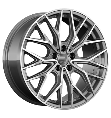 2DRV, WH37, 8x18 ET35 5x120 72,6, daytona grau hochglanzpoliert