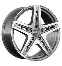 2DRV, WH38, 9,5x22 ET35 5x112 66,6, daytona grau hochglanzpoliert