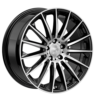 2DRV, WH39, 8x18 ET48 5x112 66,6, schwarz hochglanzpoliert