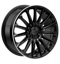 2DRV, WH39, 9x20 ET42 5x112 66,6, schwarz glänzend lackiert hochgl. Felgenbett
