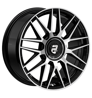 2DRV, WH43, 8,5x19 ET30 5x112 66,6, schwarz hochglanzpoliert