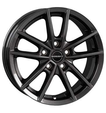 Borbet, W, 6x15 ET43 5x114,3 72,5, mistral anthracite glossy