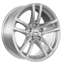 Rial, X10, 8,5x18 ET46 5x120 74,1, polar-silber
