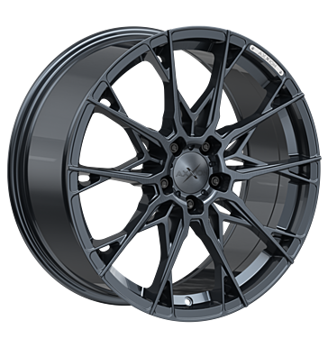 Axxion, X1, 8,5x19 ET45 5x112 72,6, smoke brushed aluminiumsilber